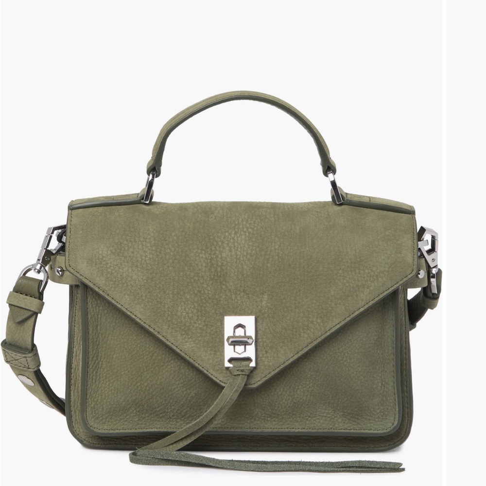 Rebecca Minkoff Green Suede Women's Handbag